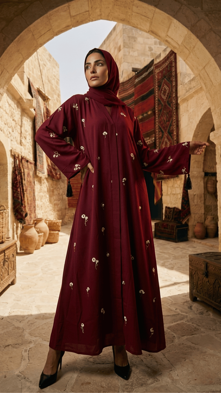 Embroidered abayas