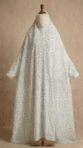 white namaz chadar