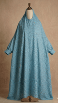 Sky blue namaz chadar.