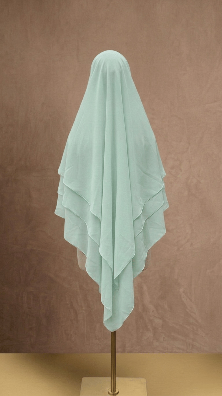Khimar 3 layers hijab + nakab pati