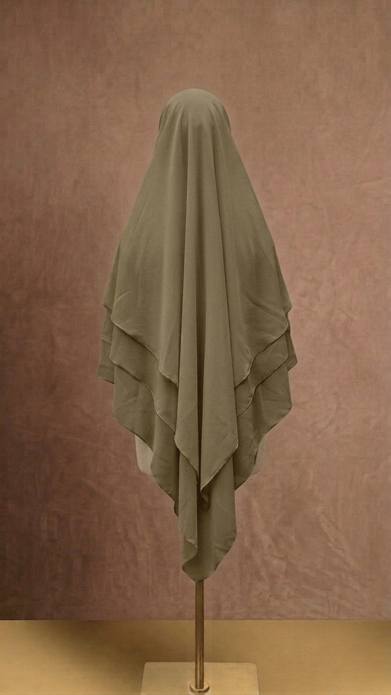 Khimar 3 layers hijab + nakab pati