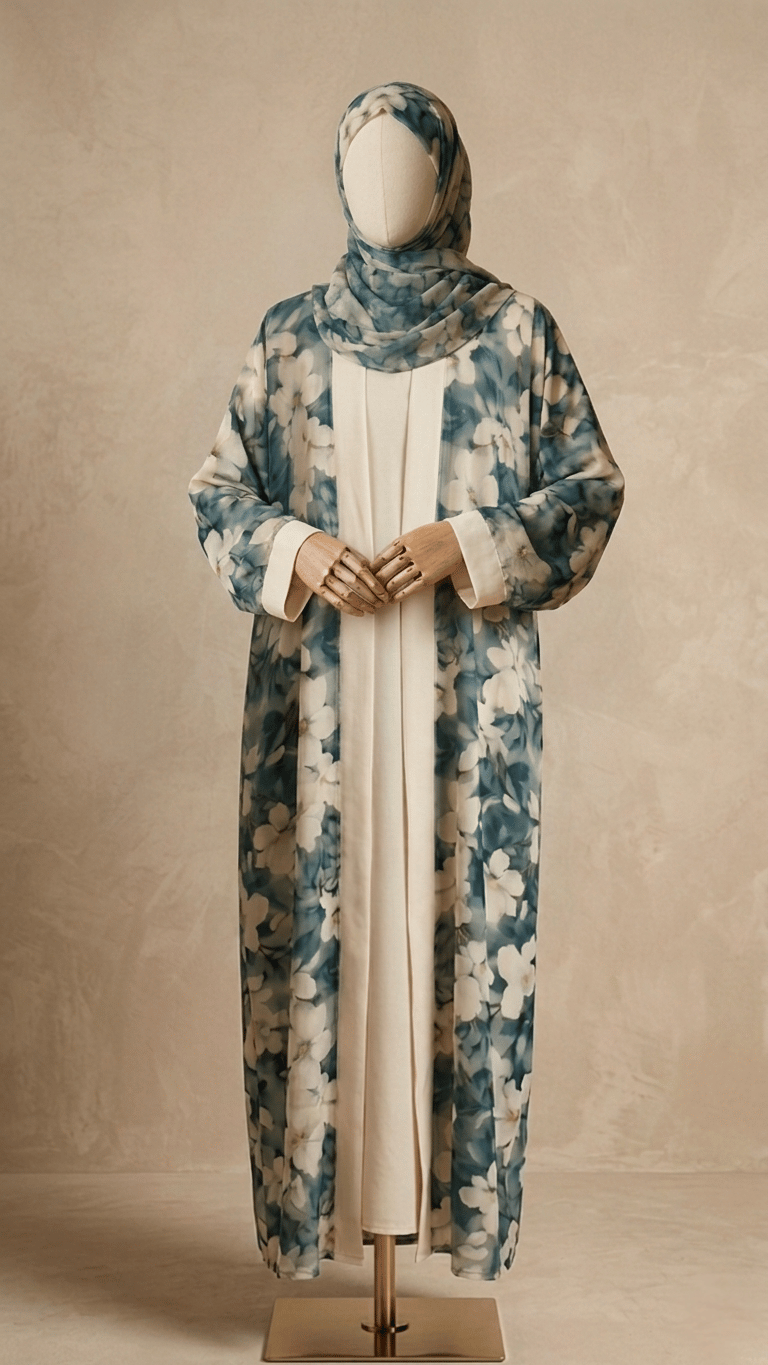 (Safira سفيرة  ) 03 piece abaya