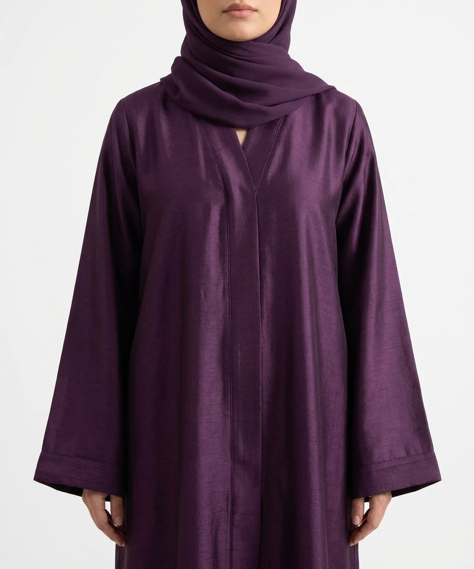 Grace open front pocket abaya
