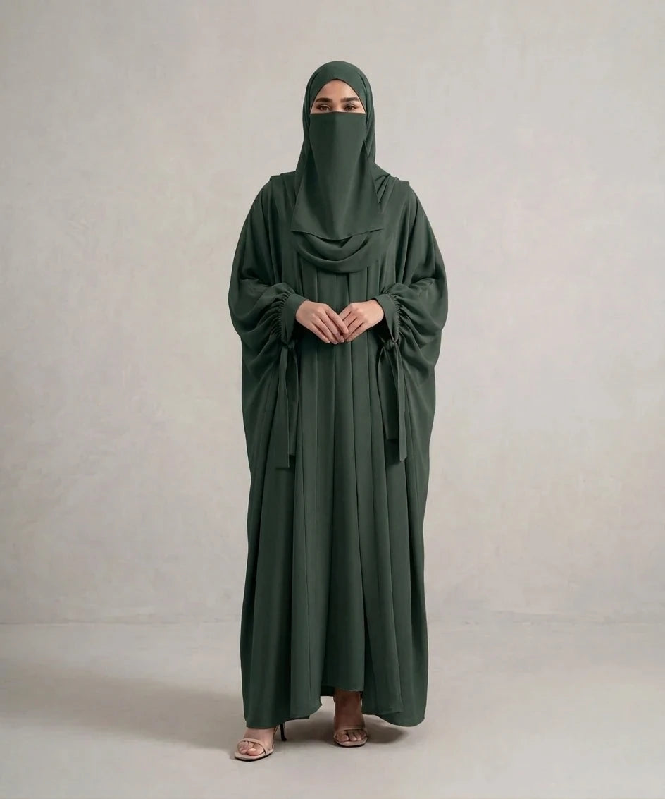 Butterfly Wing  04 piece kaftan abaya