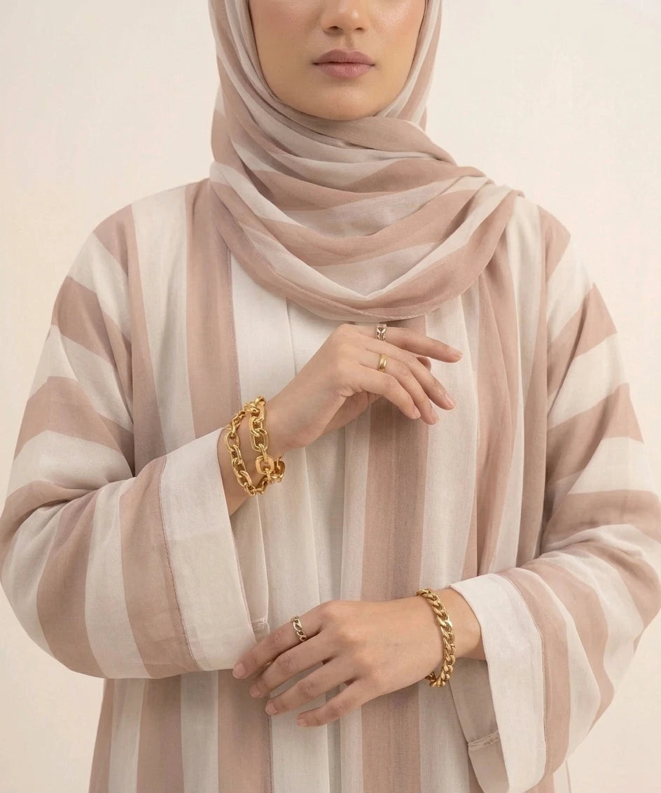 Elanor 03 peice double upper abaya .