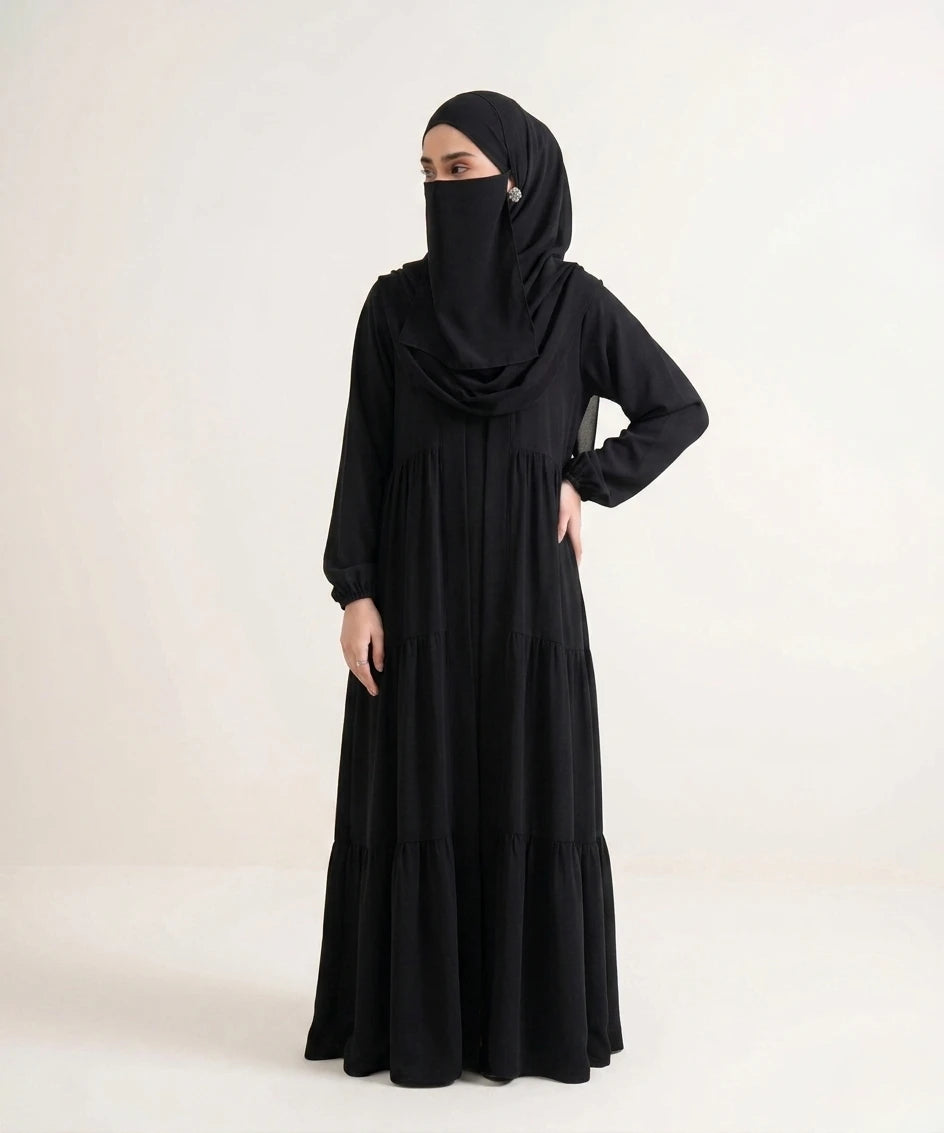 Wave Steps 04 piece abaya