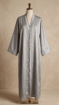 Zari Line open front abaya