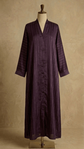 Zari Line open front abaya