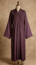 Tarkashi open front abaya.