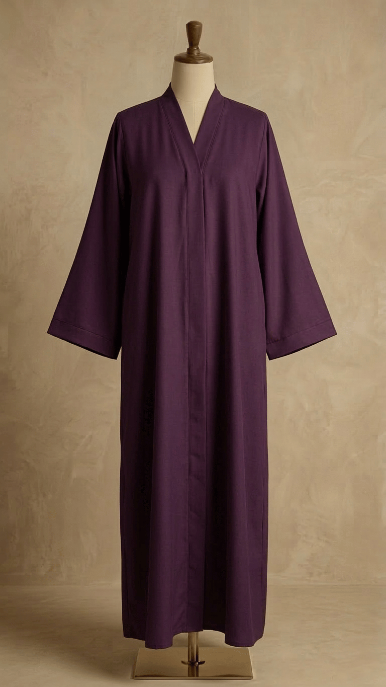 Grace رقي open front pocket abaya