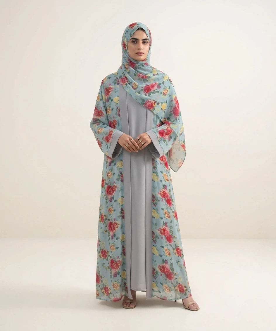 Twilight 03 peice double upper abaya