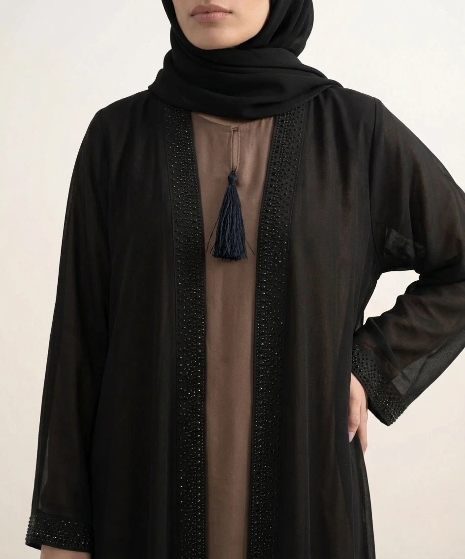 Evaa double upper abaya