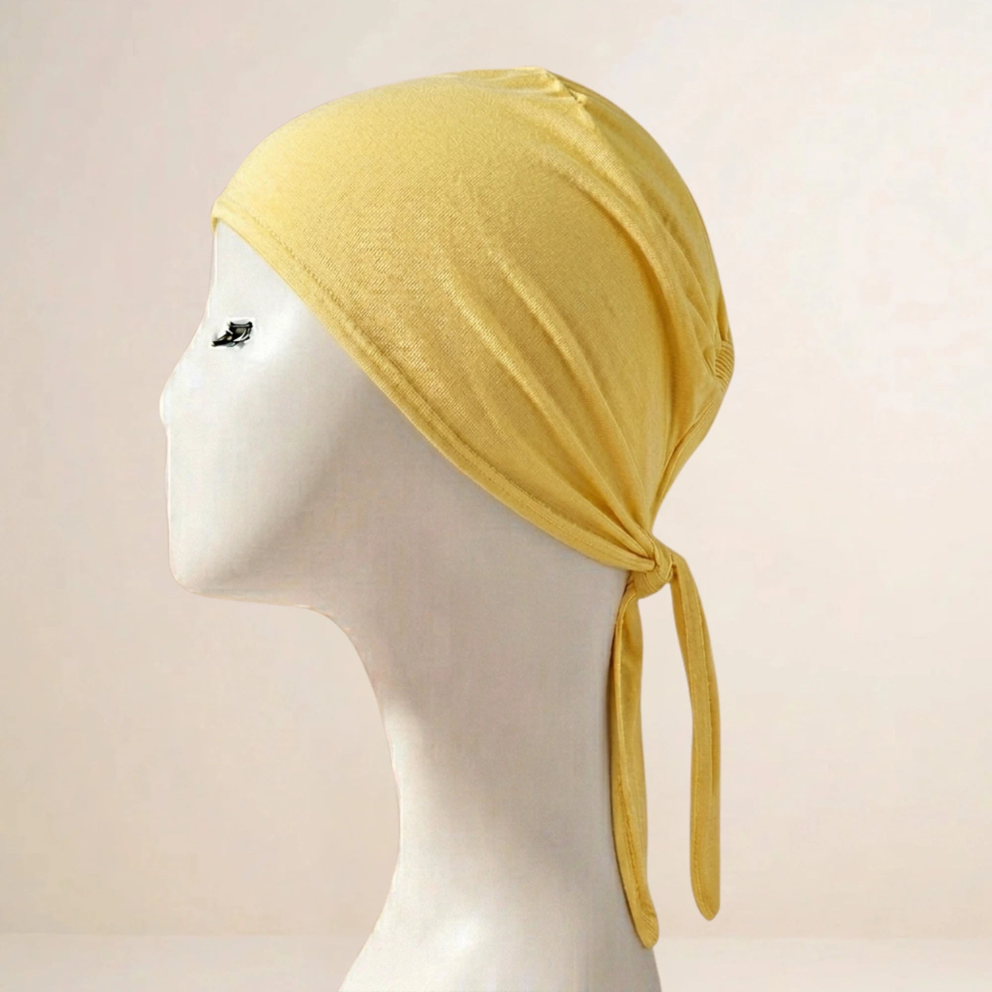 Dark grey Tieback hijab cap