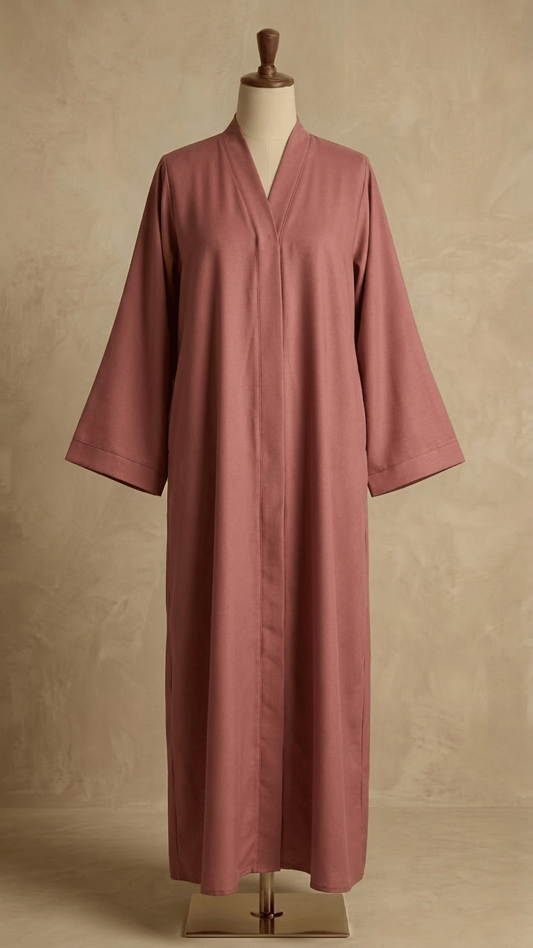 Grace رقي open front pocket abaya