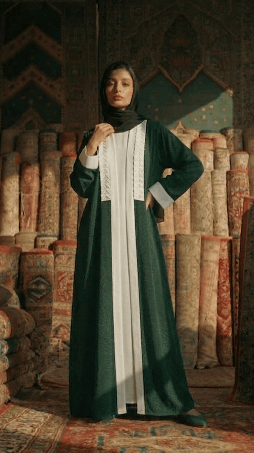 Branches double upper abaya