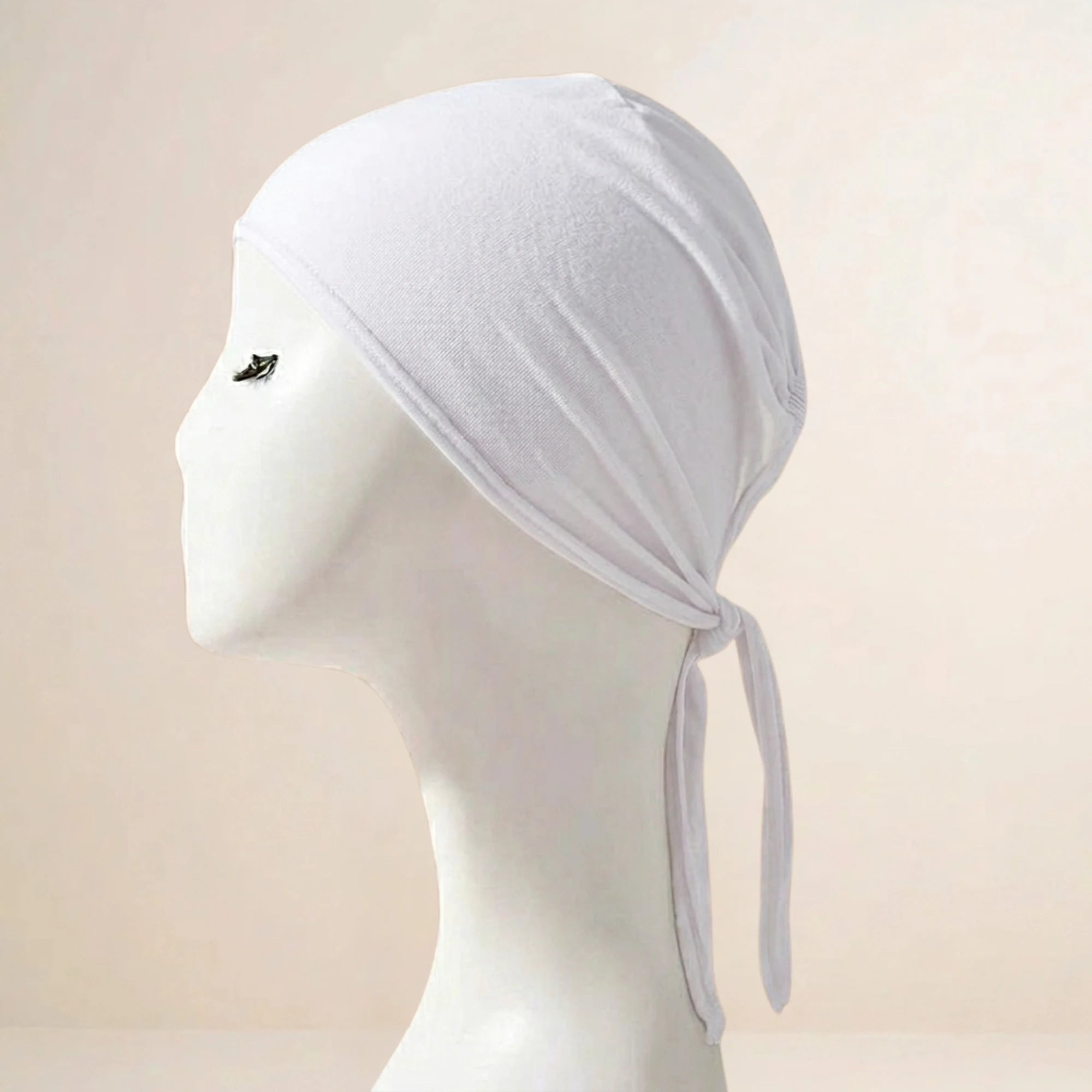 Dark grey Tieback hijab cap