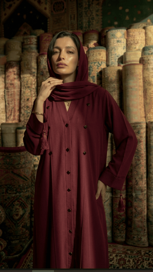 Dignity open front abaya .