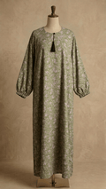 Mist printed abaya