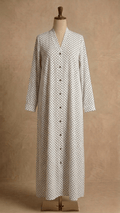 Polka printed abaya .