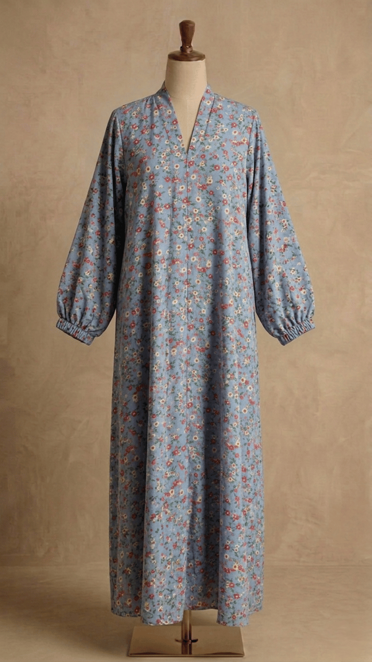 Blush printed abaya .