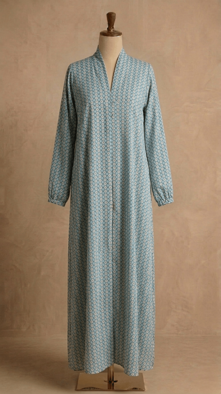 Essence printed abaya