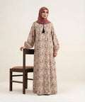 Blossom printed abaya .