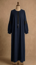 Laceflow stone embroidery abaya