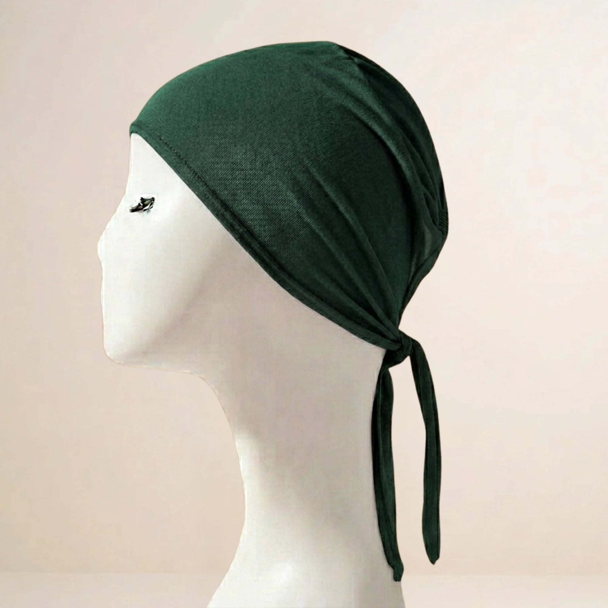 Dark grey Tieback hijab cap