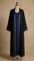 Layers double upper 02 piece  abaya