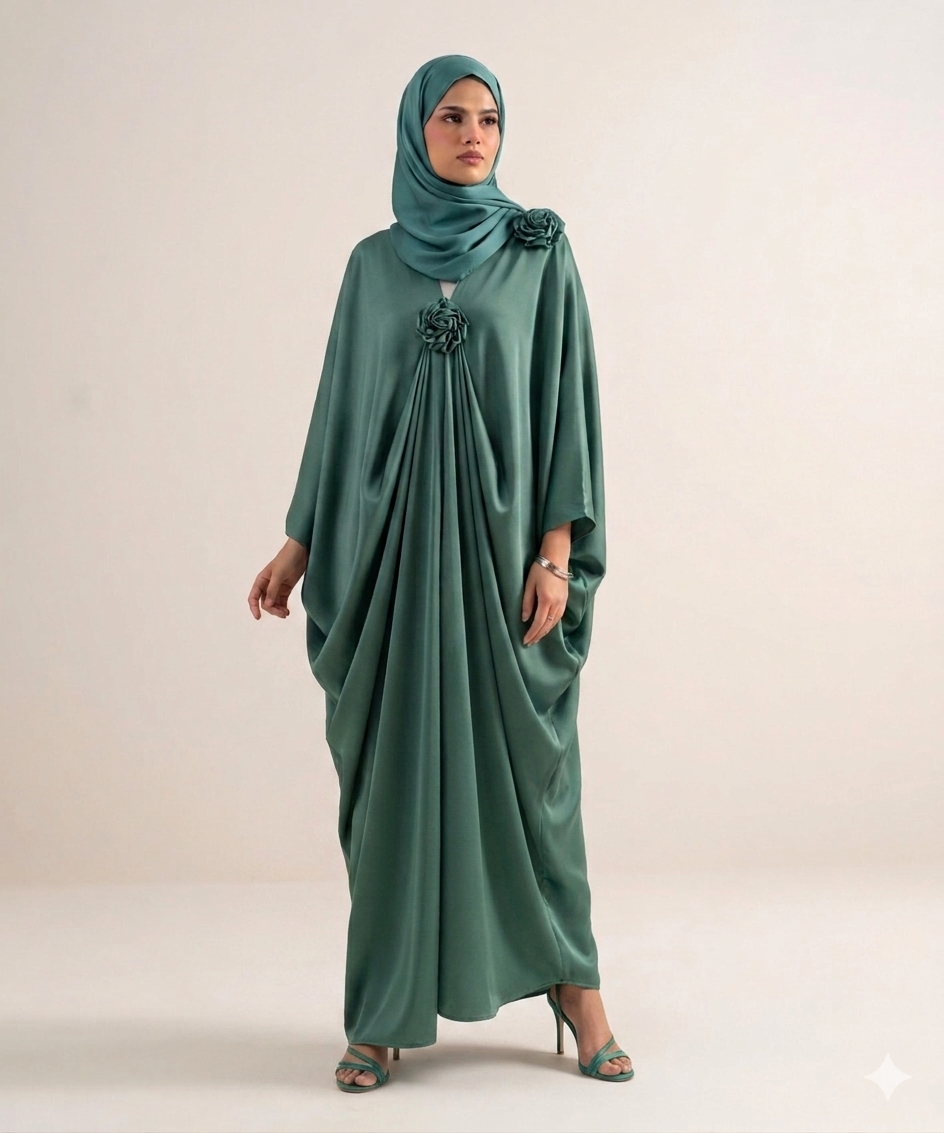 Rosette Bagi style abaya .