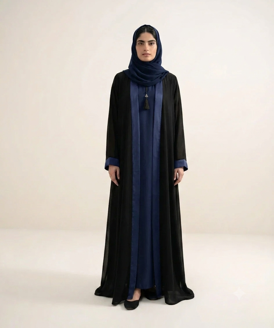 Layers  02 piece double upper abaya