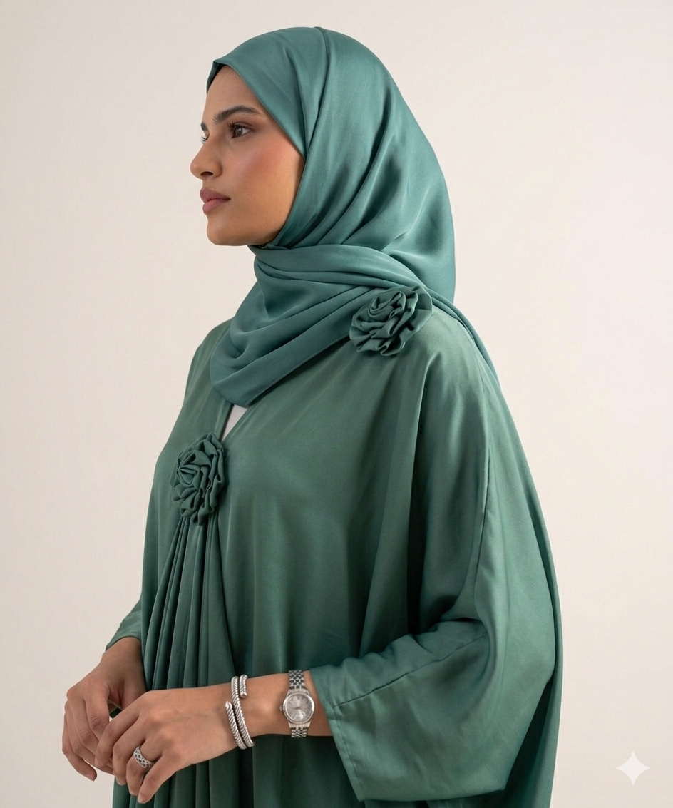 Rosette Bagi style abaya .
